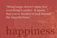 Look beyond the imperfections