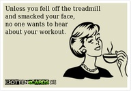 Fall off treadmill